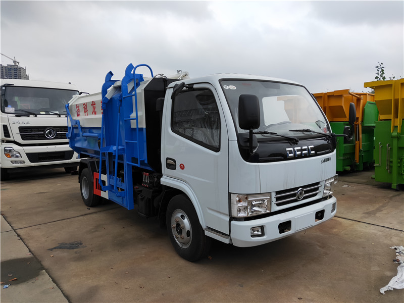 国六5方6方侧装挂桶垃圾车